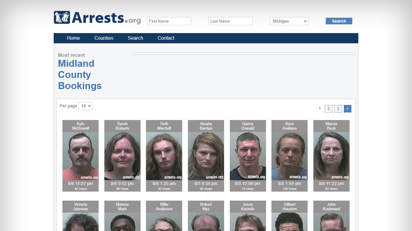 Midland County Arrests and Inmate Search